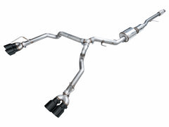 AWE Tuning 2021+ GMC Suburban/Yukon XL 5.3L 0FG Split Rear Exit Catback - Quad Diamond Blk Tips