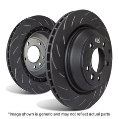 EBC Racing 08-16 Mitsubishi Lancer Evo X SG Series One Piece Rear Rotors