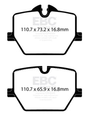 EBC Racing 2020+ Toyota GR Supra 2.0T/3.0T (w/13.6in Rear Rotor) RP-X Race Rear Brake Pads