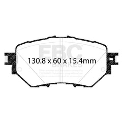 EBC 14+ Mazda 3 2.0 (Mexico Build) Redstuff Front Brake Pads
