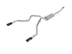 aFe 21-26 Ford F150 Tremor Gemini XV 3IN 304SS Cat-Back Exhaust Dual Rear Exit w/Black Tips