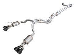 AWE Tuning 2021+ Cadillac Escalade 6.2L ESV 0FG Dual Exit Exhaust System w/ 5in Diamond Blk Tips
