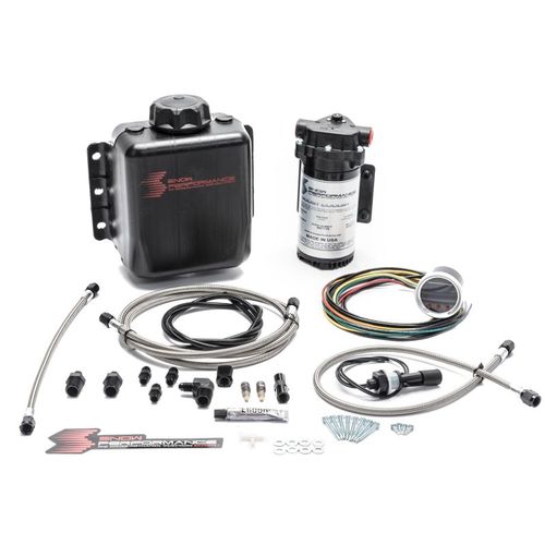 Snow Performance Stage 2.5 Boost Cooler Forced Induction Progressive Water-Methanol Injection Kit (Stainless Steel Braided Line, 4AN Fittings)