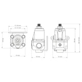 Nuke Performance FPR100m AN-8 Fuel Pressure Regulator