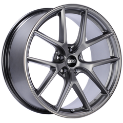 BBS CI-R 2401 - 19x9.5 5x120 ET25 Platinum Silver Polished Rim Protector Wheel -82mm PFS/Clip Required