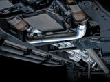 AWE Tuning 4th Gen GM 1500 6.2L 0FG Cat-Back Split Rear Exit (w/ Bumper Cutouts) - Quad Chrome Tips