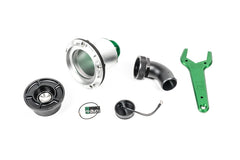 Radium Engineering Remote Mount SVF Swing Valve Filler 1.5in Elbow