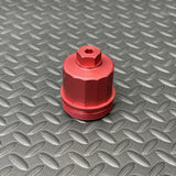 KELTHO Mercedes-Benz / Mercedes-AMG M157 / M278 Billet Oil Filter Cap - Red - product photo