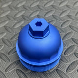 KELTHO Audi R8 Gen 2 / Lamborghini Huracán 5.2L V10 Billet Oil Filter Cap - Blue - product photo