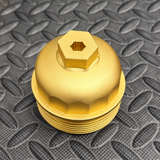KELTHO Audi R8 Gen 2 / Lamborghini Huracán 5.2L V10 Billet Oil Filter Cap - Gold - product photo