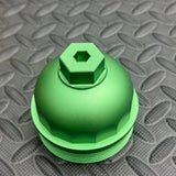 KELTHO Audi R8 Gen 2 / Lamborghini Huracán 5.2L V10 Billet Oil Filter Cap - Green - product photo