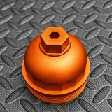 KELTHO Audi R8 Gen 2 / Lamborghini Huracán 5.2L V10 Billet Oil Filter Cap - Orange - product photo