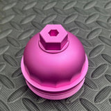 KELTHO Audi R8 Gen 2 / Lamborghini Huracán 5.2L V10 Billet Oil Filter Cap - Pink - product photo
