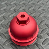 KELTHO Audi R8 Gen 2 / Lamborghini Huracán 5.2L V10 Billet Oil Filter Cap - Red - product photo