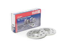 H&R Trak+ 10mm DR Spacer Bolt Pattern 5/130 CB 71.6mm Bolt Thread 14x1.5 - Silver