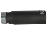 aFe MACH Force XP Exhausts Tips SS-304 EXH Tip 3in x 4Out x 12L Bolt-On (blk)