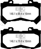 EBC 15+ Chevrolet Colorado 2.5 Yellowstuff Front Brake Pads