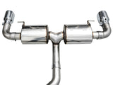 AWE Tuning 19-23 BMW 330i / 21-23 BMW 430i Base G2X Touring Axle-Back Exhaust - Chrome Silver