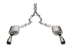 Corsa 24-25 Ford Mustang GT Xtreme 3in Cat-Back Dual Rear Exhaust w/4.5in Straight-Cut Polish Tips