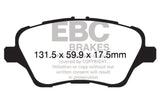 EBC 13-17 Ford Fiesta ST 1.6 Turbo Yellowstuff Front Brake Pads