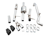 AWE Tuning 4th Gen GM 1500 5.3L 0FG Cat-Back Dual Side Exit (Flat Bumper) - Diamond Tips