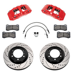 Wilwood 24-25 Toyota Tacoma Front Aero6-DM Big Brake Kit 13.38 In SRP Drilled Slotted Rotor/w Lines