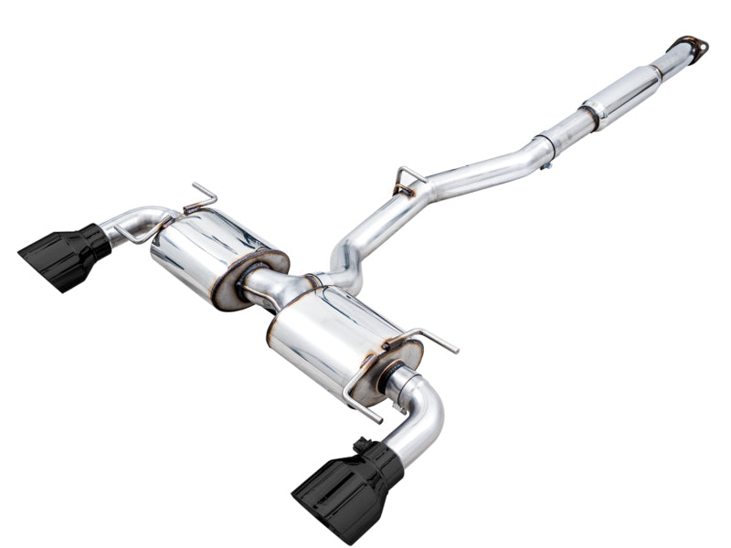 AWE Tuning Subaru BRZ/ Toyota GR86/ Toyota 86 Touring Edition Cat-Back Exhaust- Diamond Black Tips
