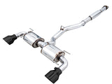 AWE Tuning Subaru BRZ/ Toyota GR86/ Toyota 86 Touring Edition Cat-Back Exhaust- Diamond Black Tips