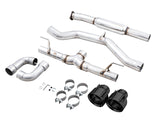 AWE Tuning Subaru BRZ / Toyota GR86 / Toyota 86 Track Edition Cat-Back Exhaust- Diamond Black Tips