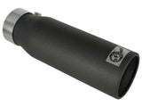 aFe MACH Force XP Exhausts Tips SS-304 EXH Tip 3in x 4Out x 12L Bolt-On (blk)
