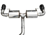 AWE 19-23 BMW 330i / 21-23 BMW 430i Base G2X Touring (Excl. Conv) Axle-Back Exhaust - Diamond Black
