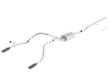 Borla 14 Silv/Sierra C/B Exhaust ATAK 1500 5.3L V8 AT/MT 2&4WD Ext Cab (78.7) WB - Black Chrome