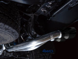 AWE Tuning 16-22 Toyota Tacoma 0FG Cat-Back Exhaust w/ BashGuard - Dual Diamond Black Tips