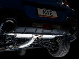 AWE Tuning Subaru BRZ/ Toyota GR86/ Toyota 86 Touring Edition Cat-Back Exhaust- Diamond Black Tips