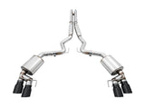 AWE Tuning 2018+ Ford Mustang GT (S550) Cat-Back Exhaust - Touring Edition (Quad Diamond Black Tips)