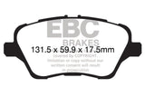 EBC 13-17 Ford Fiesta ST 1.6 Turbo Yellowstuff Front Brake Pads