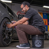 Chemical Guys Heavy Duty Detailing Bucket Smoked Obsidian Black (4.5 Gal)