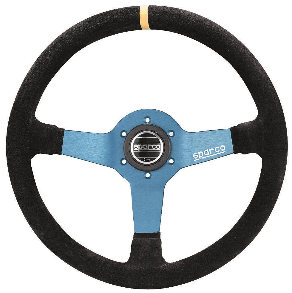 Sparco Steering Wheel Monza L550 Suede Blue/Black