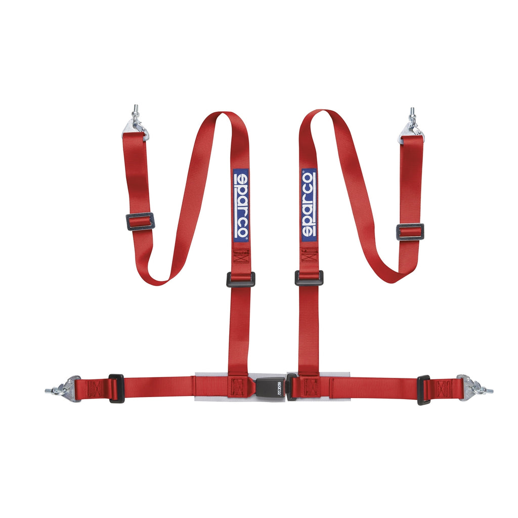Sparco 2 INCH 4PT SNAP-IN Red Harness