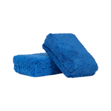 Chemical Guys Monster Fluff Plush Microfiber Applicator - 3in x 5in x 2in - Blue - 2 Pack