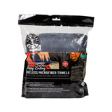 Chemical Guys Happy Ending Ultra Edgeless Microfiber Towel - 16in x 16in - Black - 3 Pack