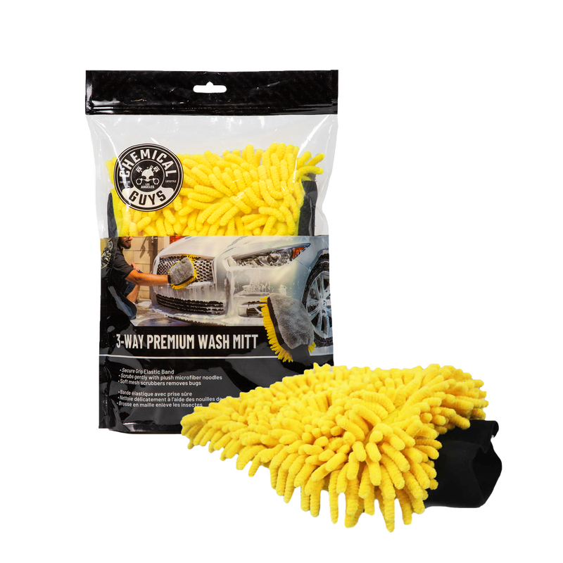 Chemical Guys Three-Way Premium Microfiber Wash Mitt