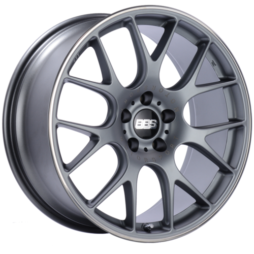 BBS CH-R 124 20x9.5 5x114.3 ET40 CB66 Satin Titanium Polished Rim Protector Wheel