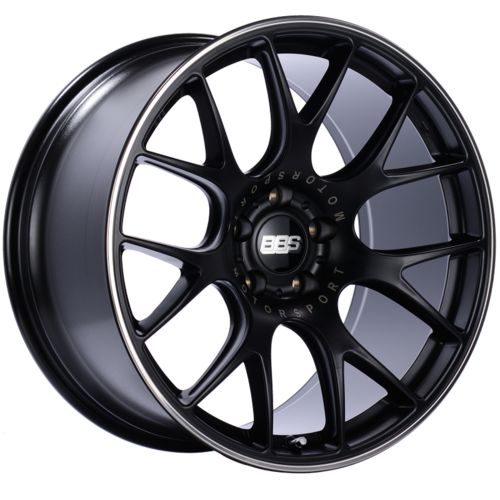 BBS CH-R 101 20x10.5 5x120 ET24 Satin Black Polished Rim Protector Wheel -82mm PFS/Clip Required