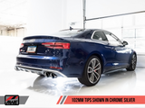AWE Tuning Audi B9 S5 Coupe SwitchPath Non-Resonated Exhaust with Chrome Silver Tips (102mm)