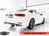 AWE Tuning SwitchPath™ Exhaust for Audi B9 S5 Sportback - Non-Resonated - Chrome Silver 102mm Tips