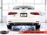 AWE Tuning SwitchPath™ Exhaust for Audi B9 S5 Sportback - Non-Resonated - Chrome Silver 102mm Tips