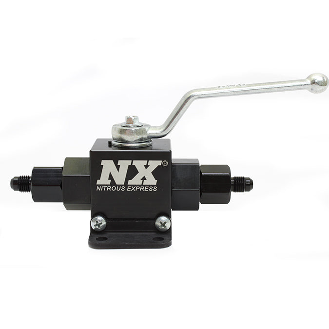 Nitrous Express Lightweight Billet Aluminum In-Line Ball Valve- 1/2 Inch I.D. W/ 4AN Fittings