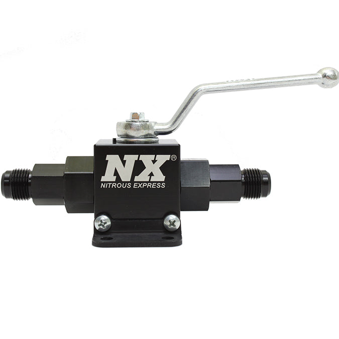Nitrous Express Lightweight Billet Aluminum In-Line Ball Valve- 1/2 Inch I.D. W/ 6AN Fittings