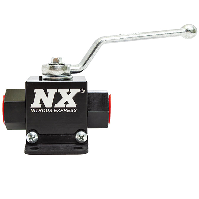 Nitrous Express Lightweight Billet Aluminum In-Line Ball Valve- 1/2 Inch I.D.